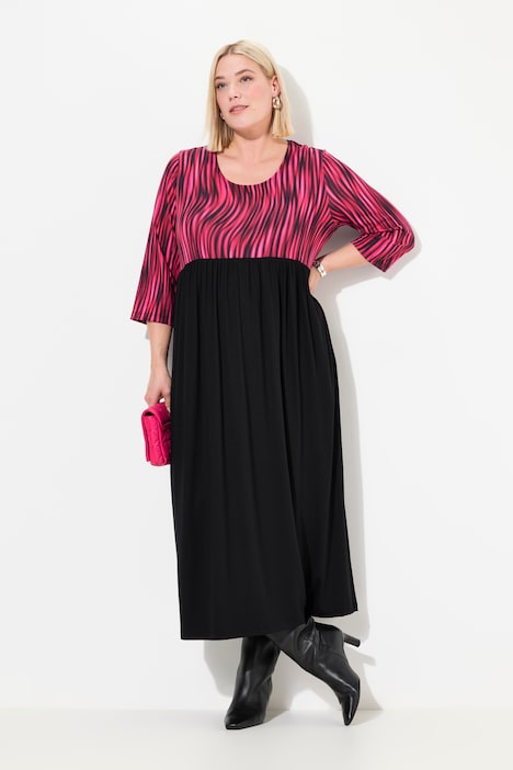 Jerseykleid, A-Linie, Alloverprint