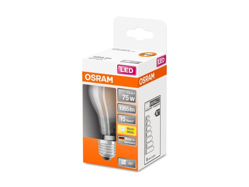 OSRAM Lampe Star Retrofit, 7.5W, E27, Warmweiss LED-Leuchtmittel