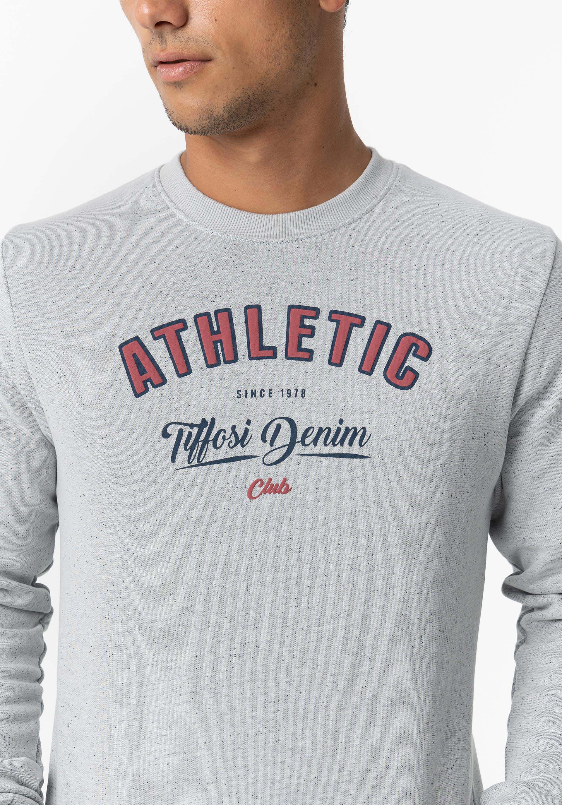 Sweatshirt Estampado Frontal com Relevo