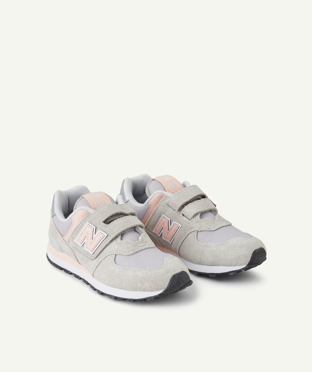 NEW BALANCEBASKETS À SCRATCHS 574 ROSES ET GRISES
