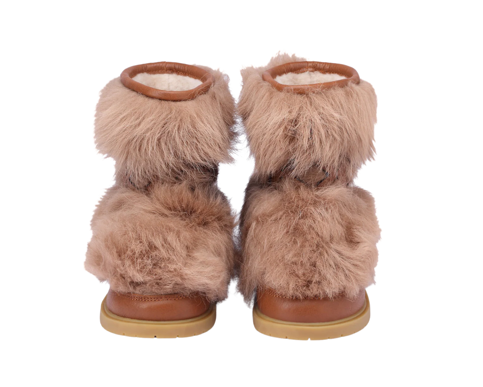 Keiza Boots | Beige Sheep Wool