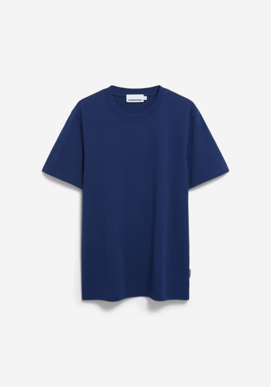 Armedangels T-Shirt Maarkos Blue Noon