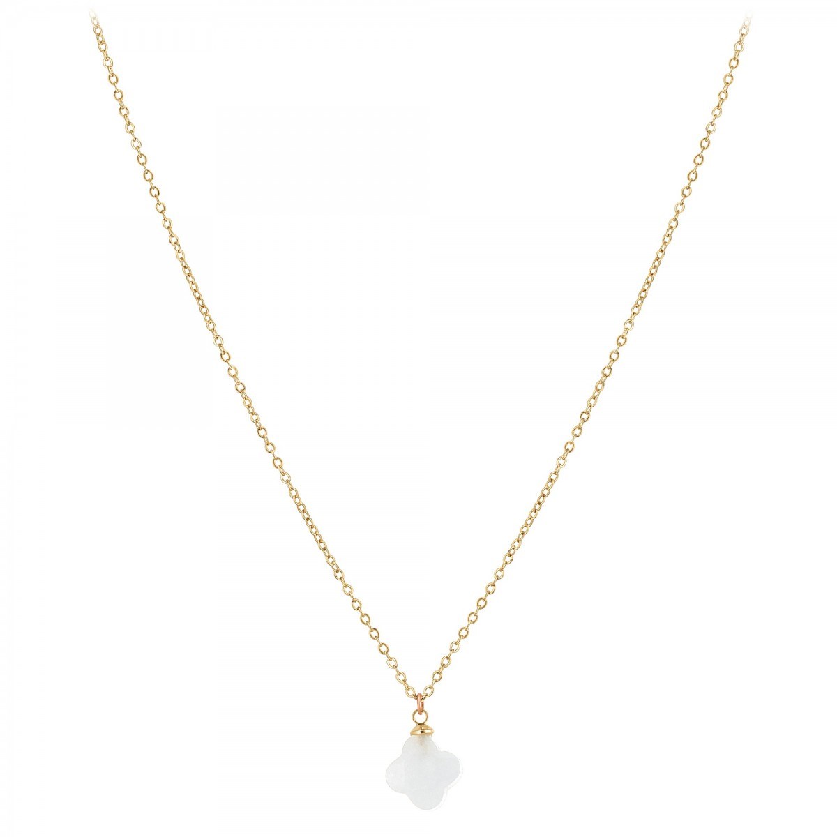 Collier SC Bohème orné d'un quartz blanc