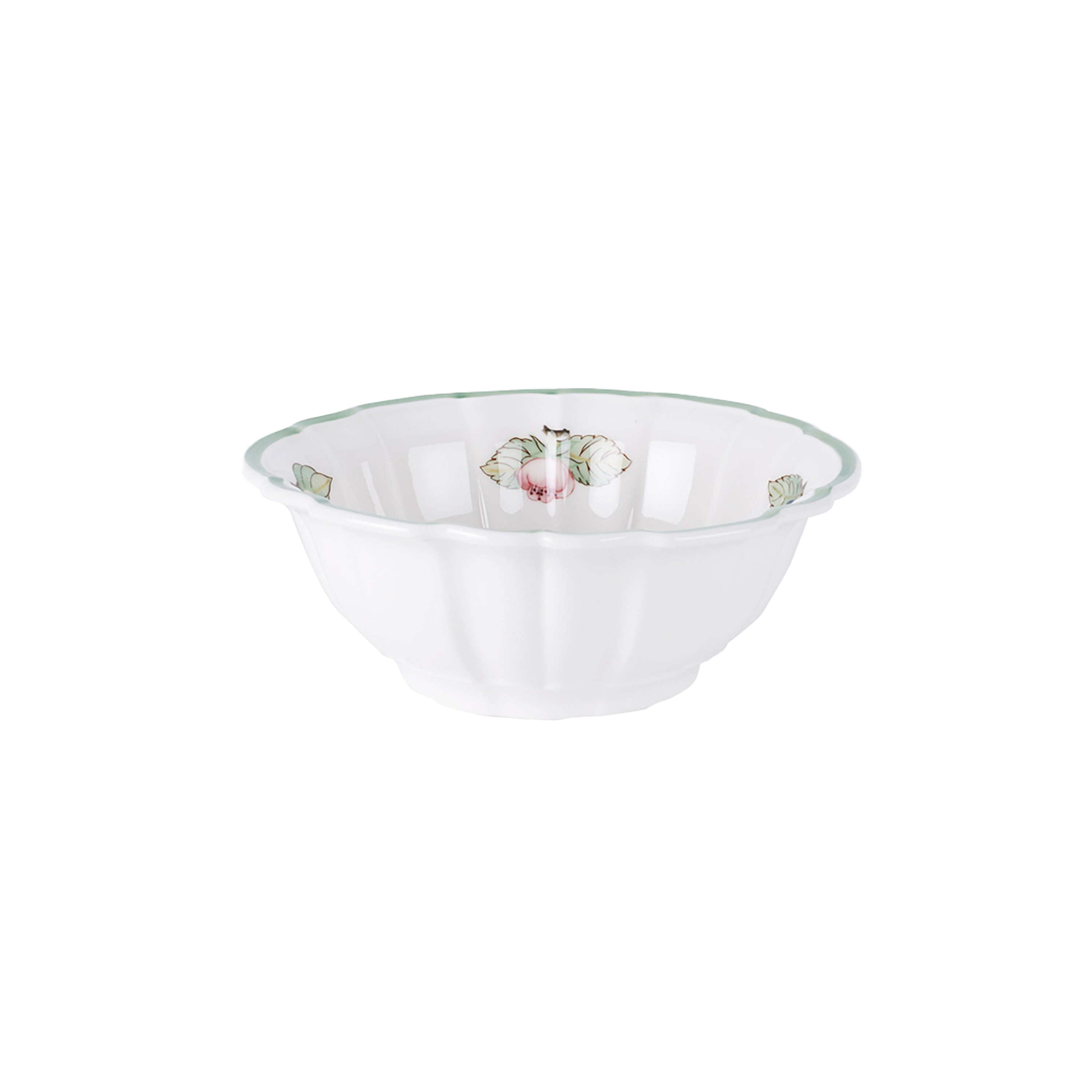 French Garden Salad serving bowl Multi-colored, 15.9 oz, Premium Porcelain