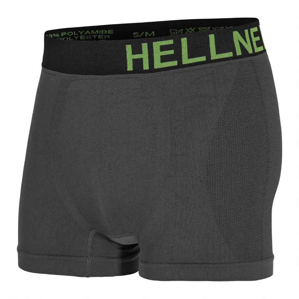 Hellner Men's Svierkku Seamless Boxer Grey/Black