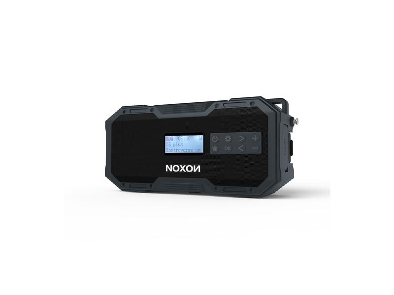 Noxon DAB  Radio Dynamo Solar 411 Anthrazit DAB  Notfunk mit Bluetooth