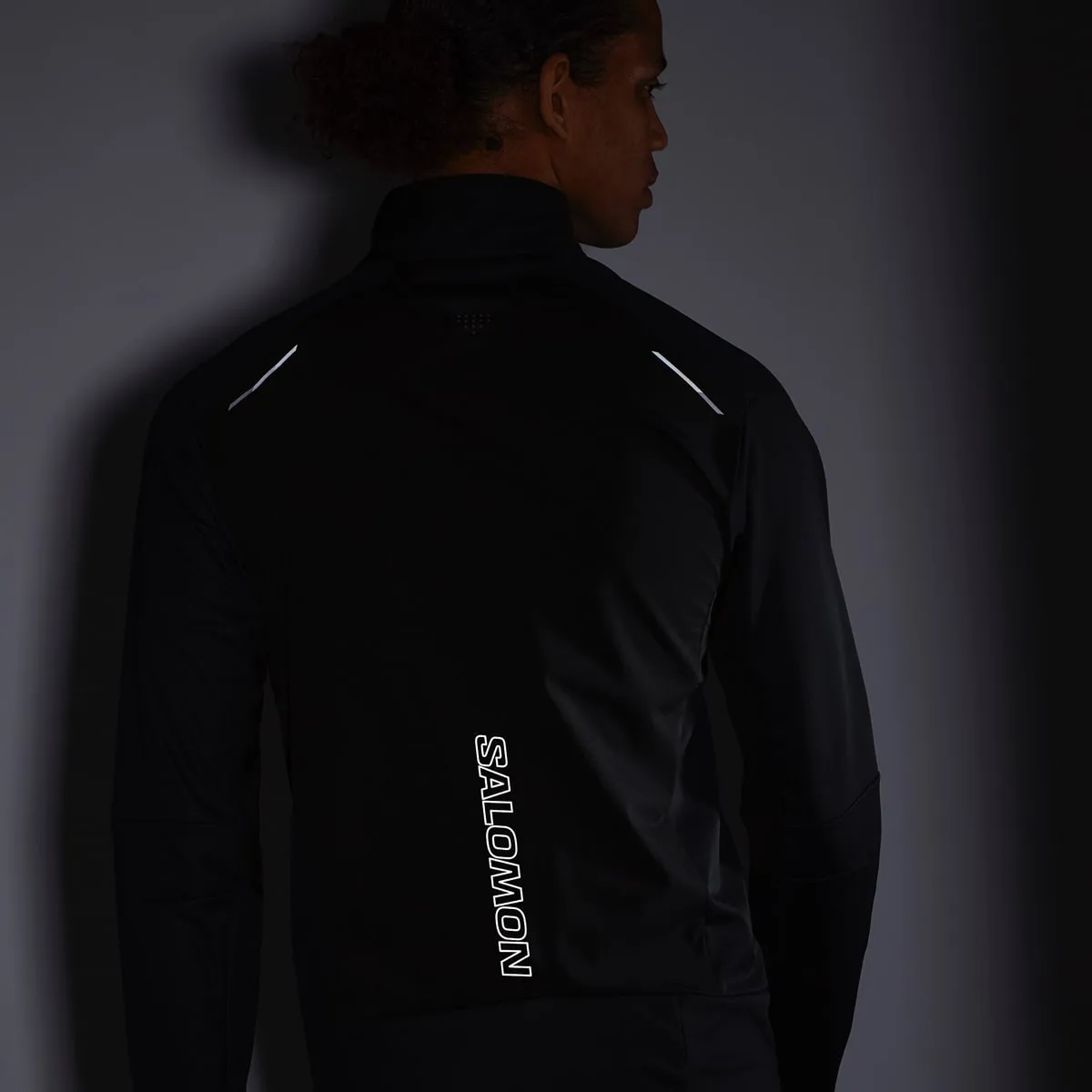 Salomon Men's GORE-TEX Infinium Windstopper Pro Jacket Deep Black