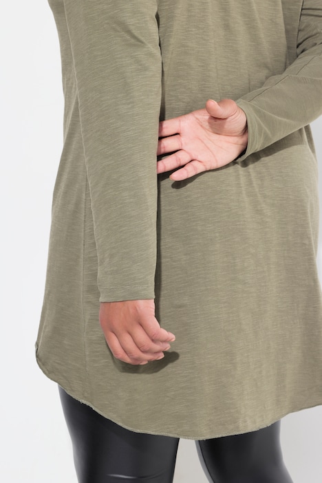 Longshirt, bequeme Passform, Rundhals, Langarm
