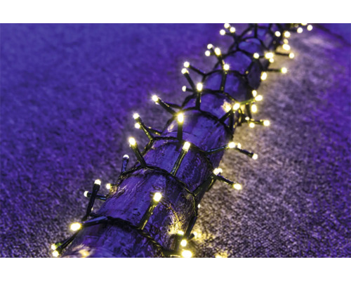 Lafiora LED-lichtsnoer, 30 m + 5 m aansluitdraad, 1000 LED's, warm wit licht