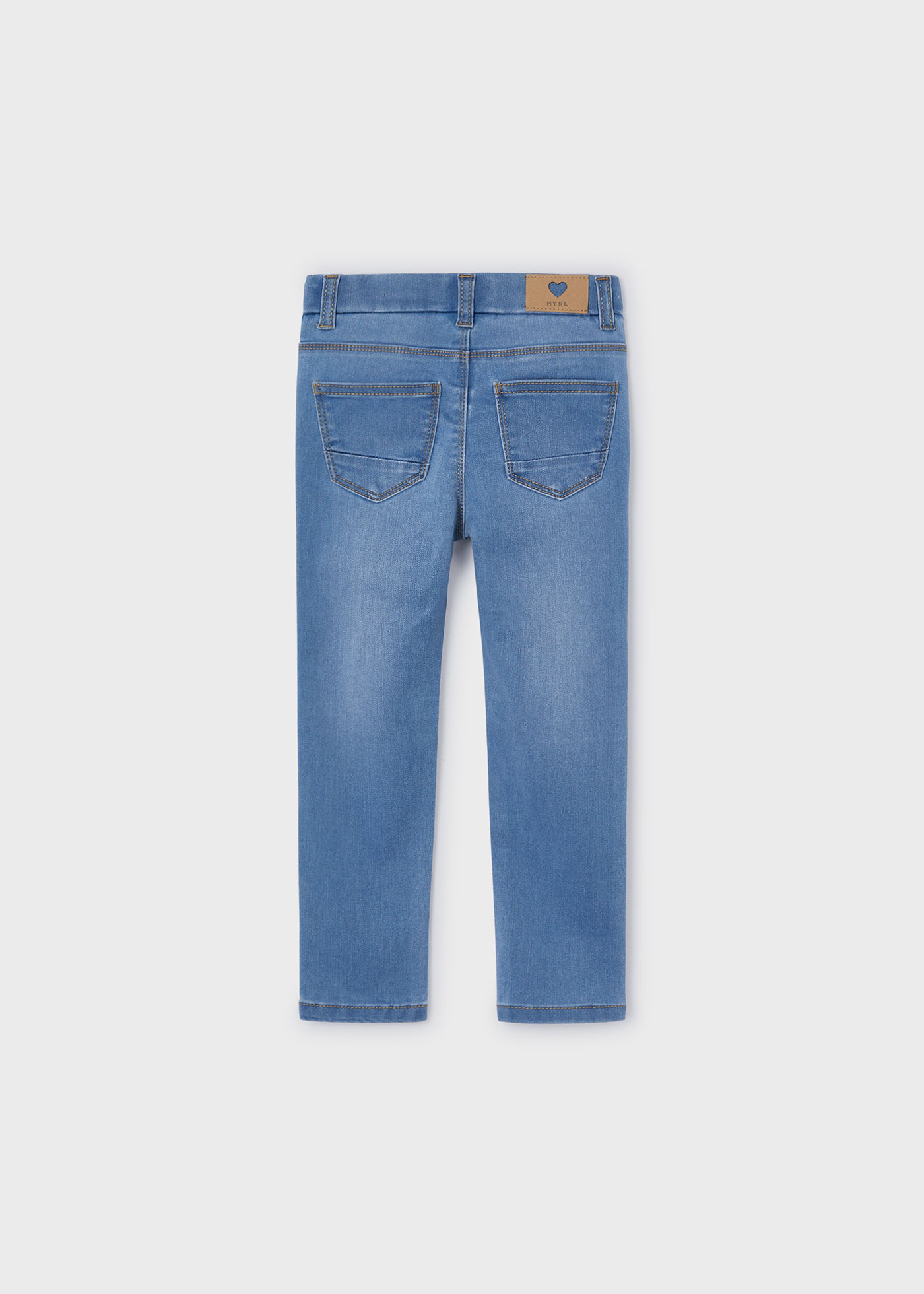 Calça jeans skinny ecowash para meninas