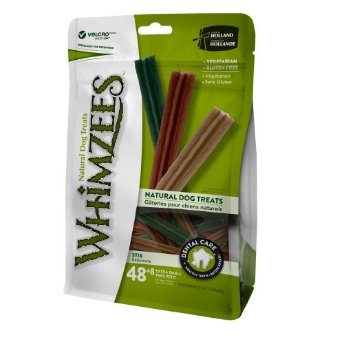 Pacote de petiscos para cães com sabor natural