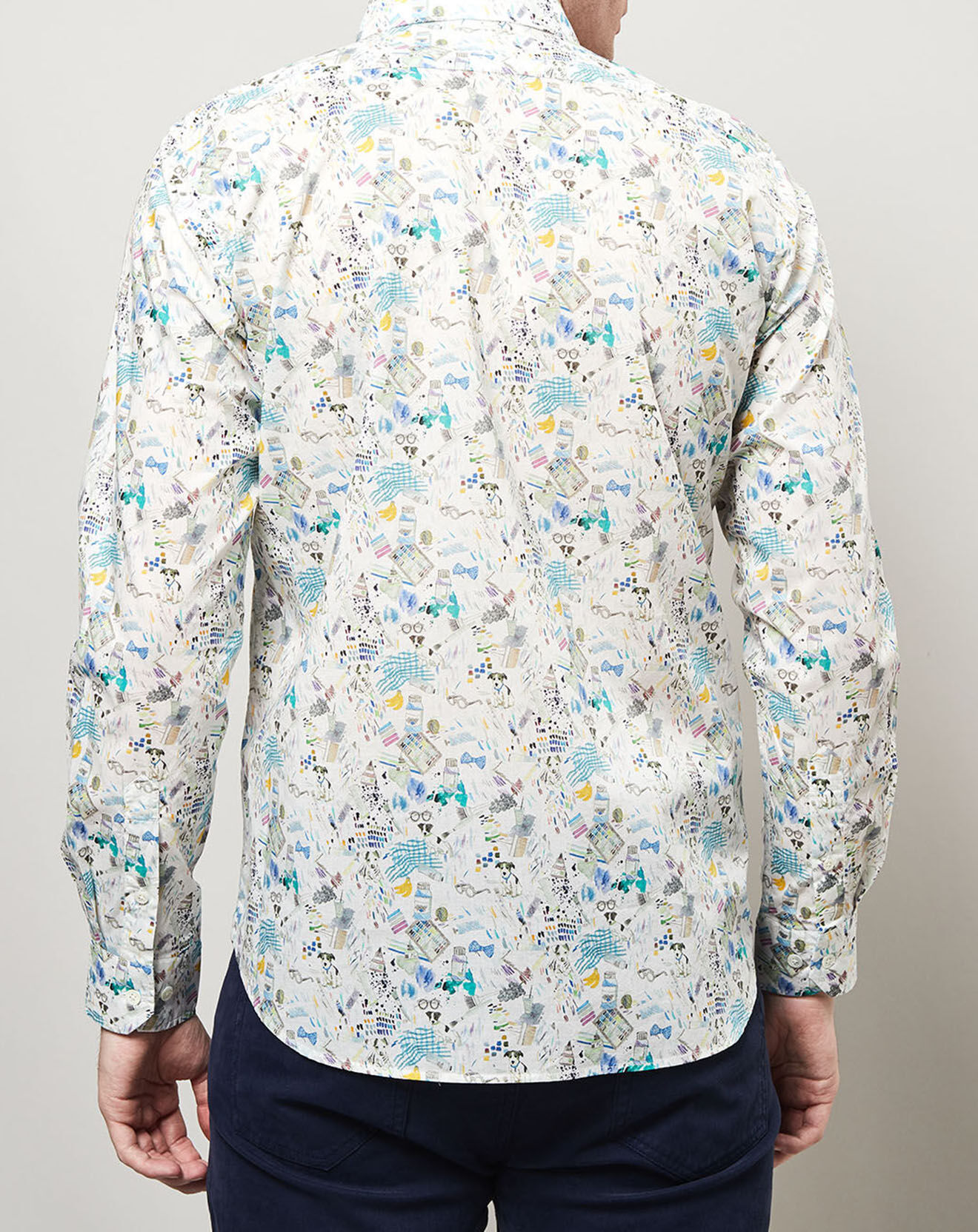 Hartford Chemise slim Sammy imprimé blanc/multicolore
