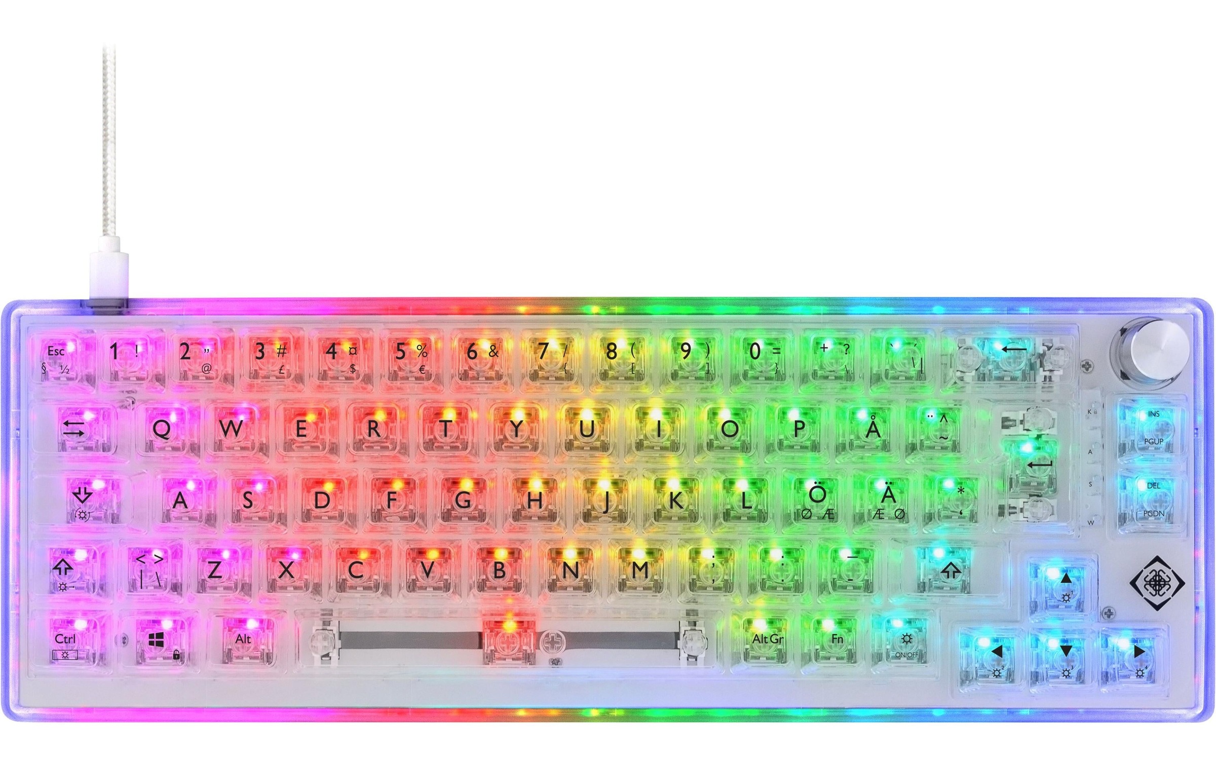 DELTACO Gaming-Tastatur »GAM-160-T-CH Weiss« ()