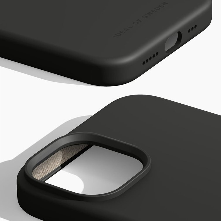 iPhone 16e / 15 / 14 / 13 Silikon Hülle Case Recycled (IDSICSI23-I2261-01) - Schwarz