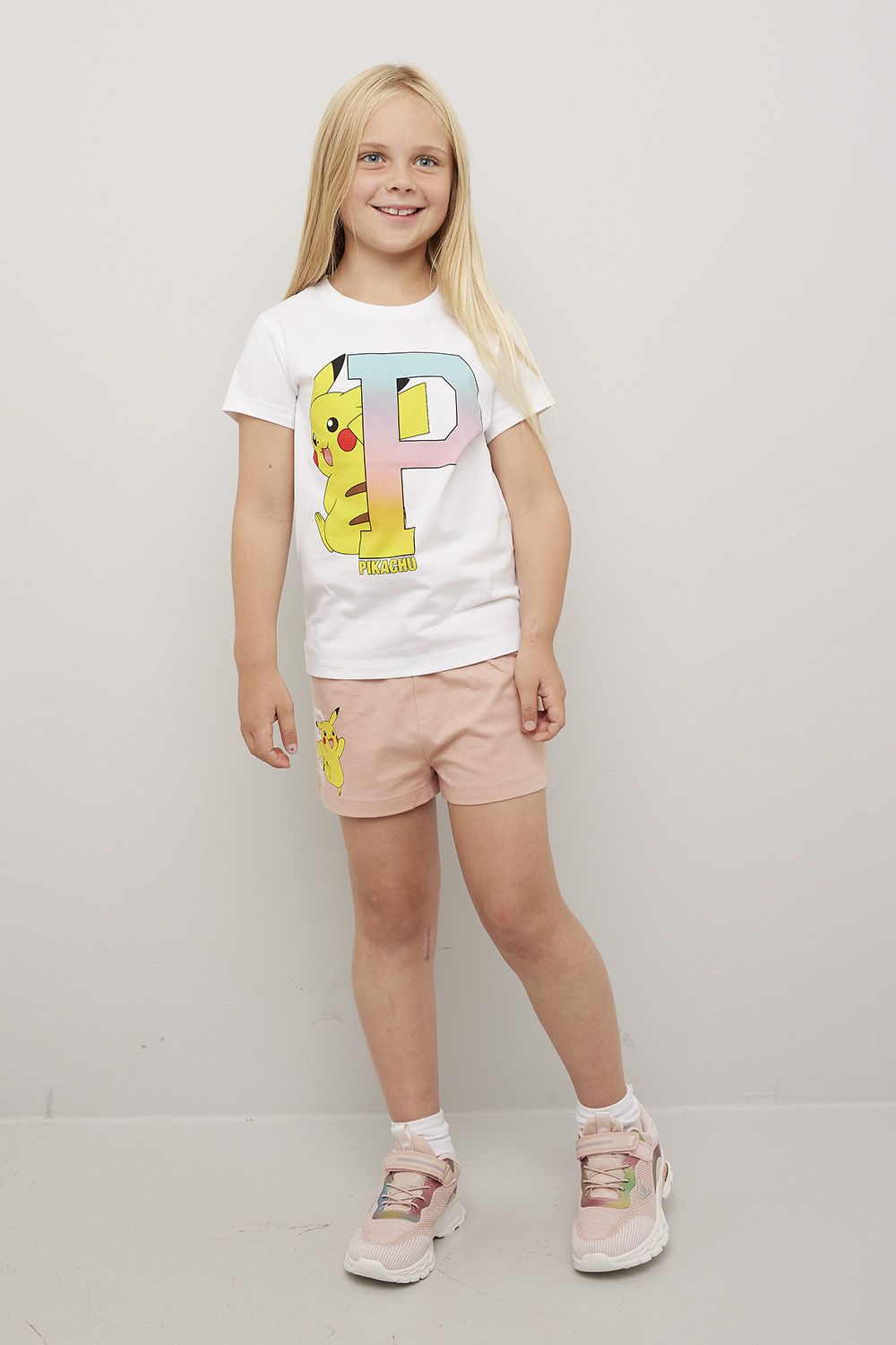 Shorts med Pikachu print