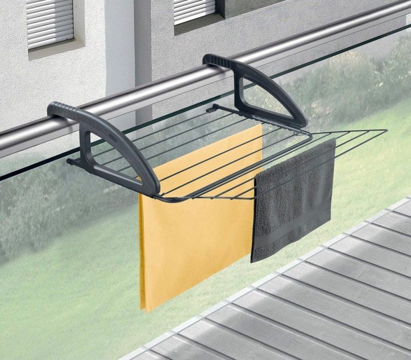 Metaltex  Bries Droogrek - 6m Drooglengte - Ophangbaar - Zwart