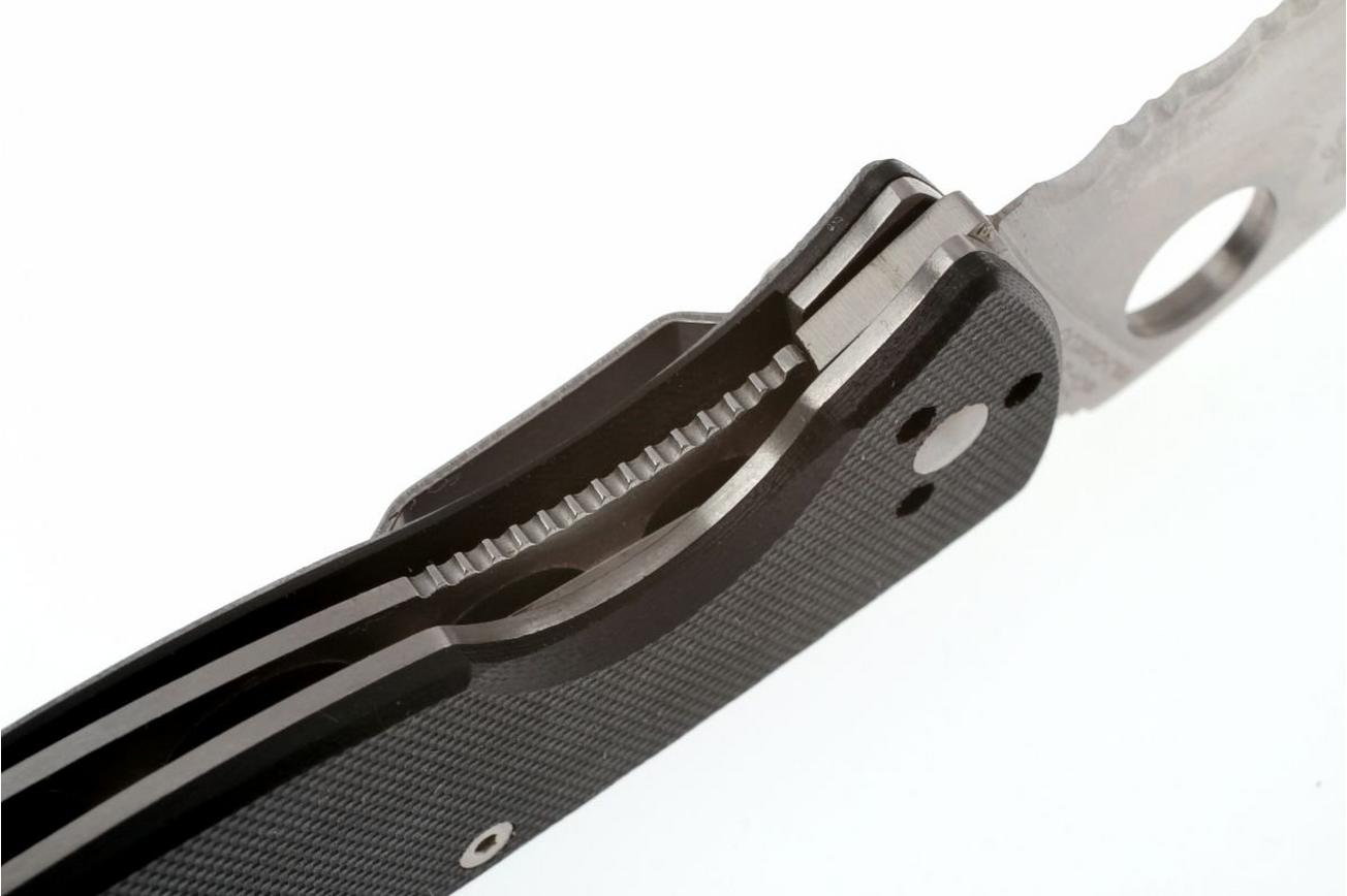 Spyderco Tenacious C122GPS partly serrated zakmes