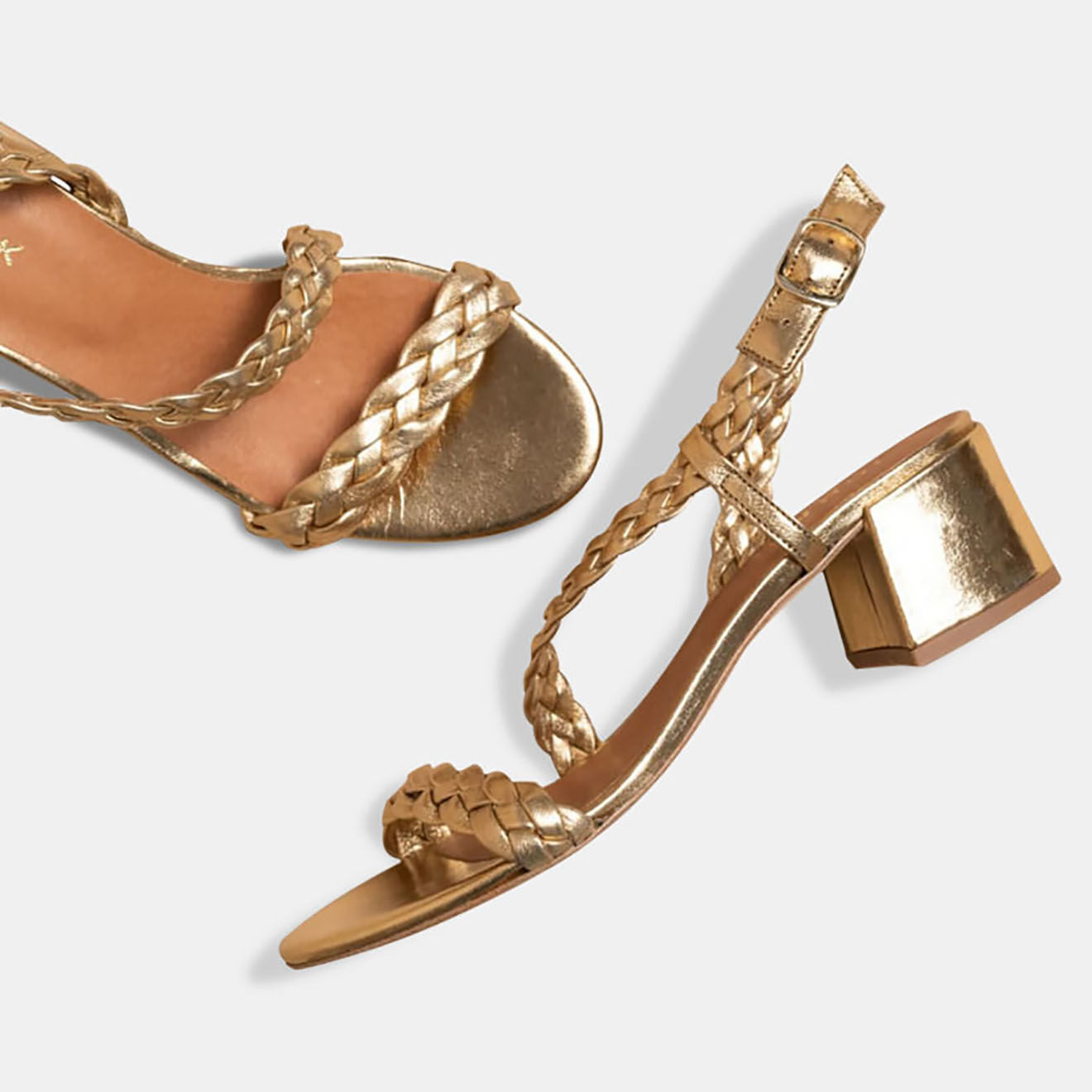 Jonak Sandales en Cuir Alfred platine - Talon 5.5 cm