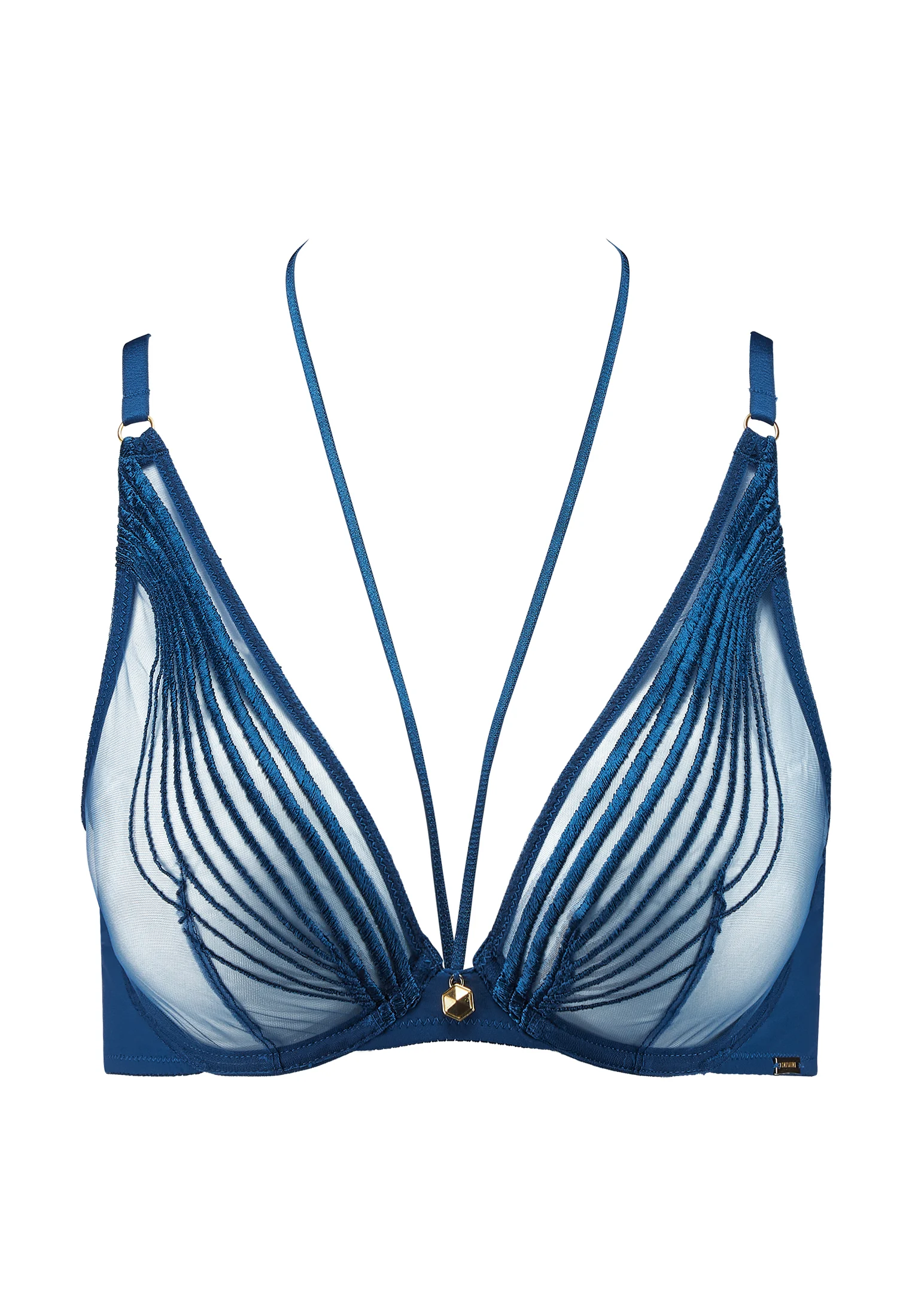 SUMPTUOUS WAVES - Soutien-gorge triangle avec armatures | Bleu
