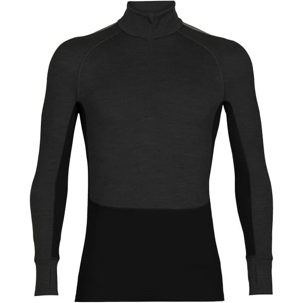 T-shirt thermique ICEBREAKER M ZONEKNIT 260 LS HALF ZIP JET HTHR/BLK/METRO H/CB