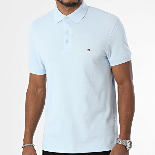 Polo Manches Courtes Slim 1985 7771 Bleu Ciel
