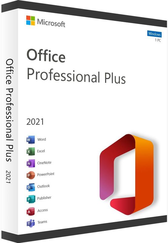 Microsoft Office 2021 Professional Plus - Software - Levenslang voor 1 PC