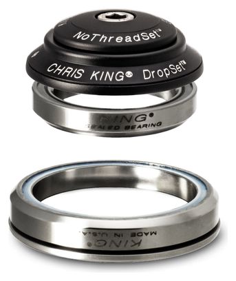 Jeu de Direction Chris King DropSet 2 IS42|IS52 45° Noir Mat