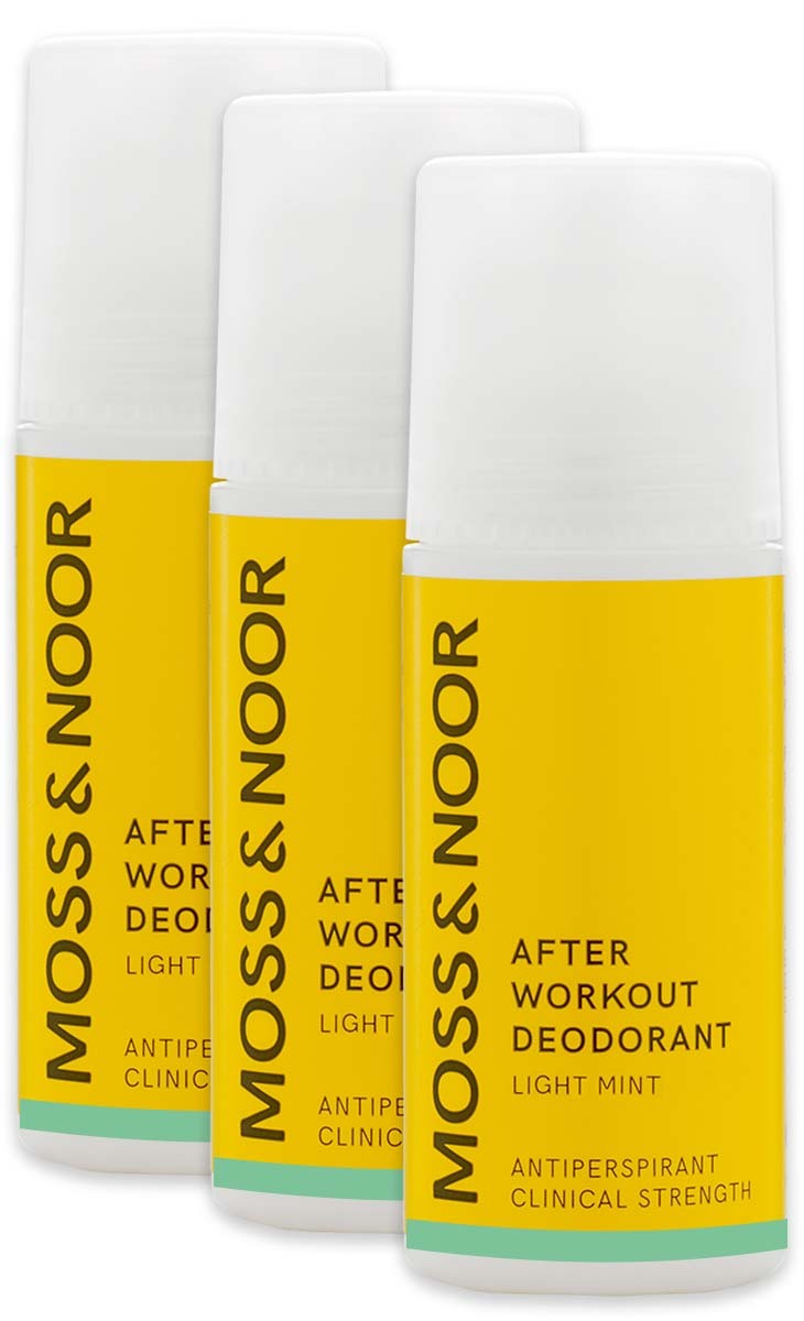After Workout Roll-On Deodorant Fresh Light Mint 3stk (Verdi 387,-)