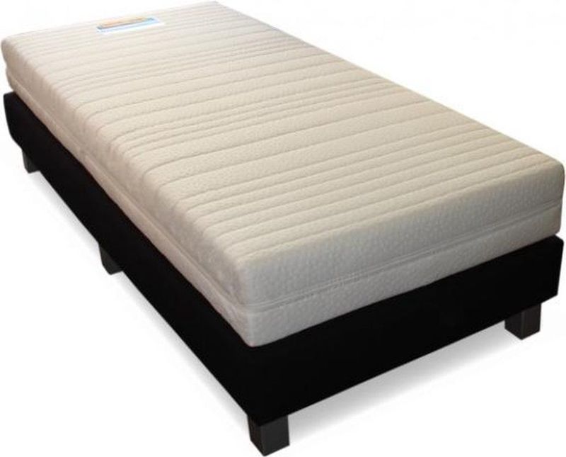 Boxspring met SG25 Comfort Foam Matras – Goedkoop 1persoons Boxspring 70x200