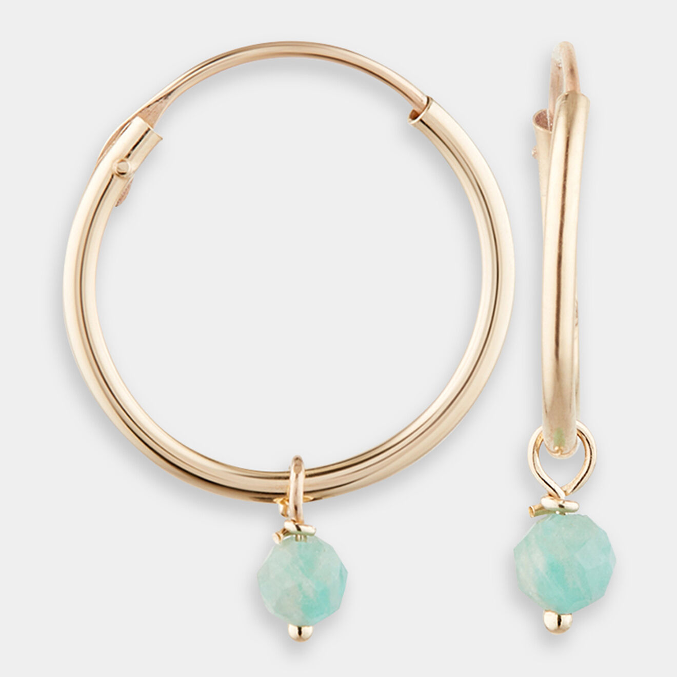 L'Or by Diamanta Boucle d'oreille Blake Amazonite or jaune
