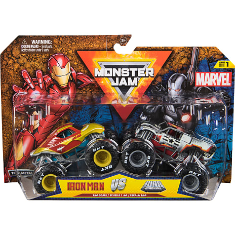 Monster Jam & Marvel legetøjsbiler 2-pak - flere varianter - assorteret