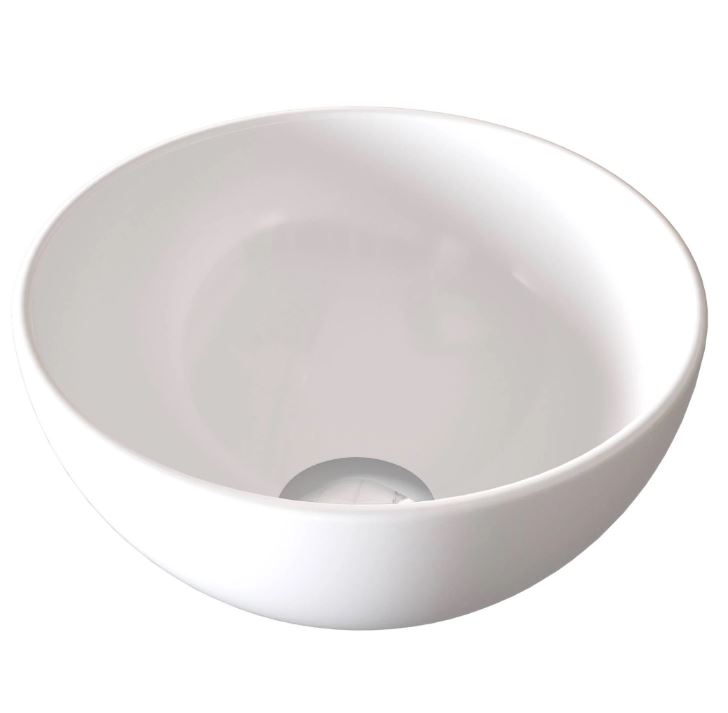 Sjithouse Furniture moon ronde waskom 23cm wit glans