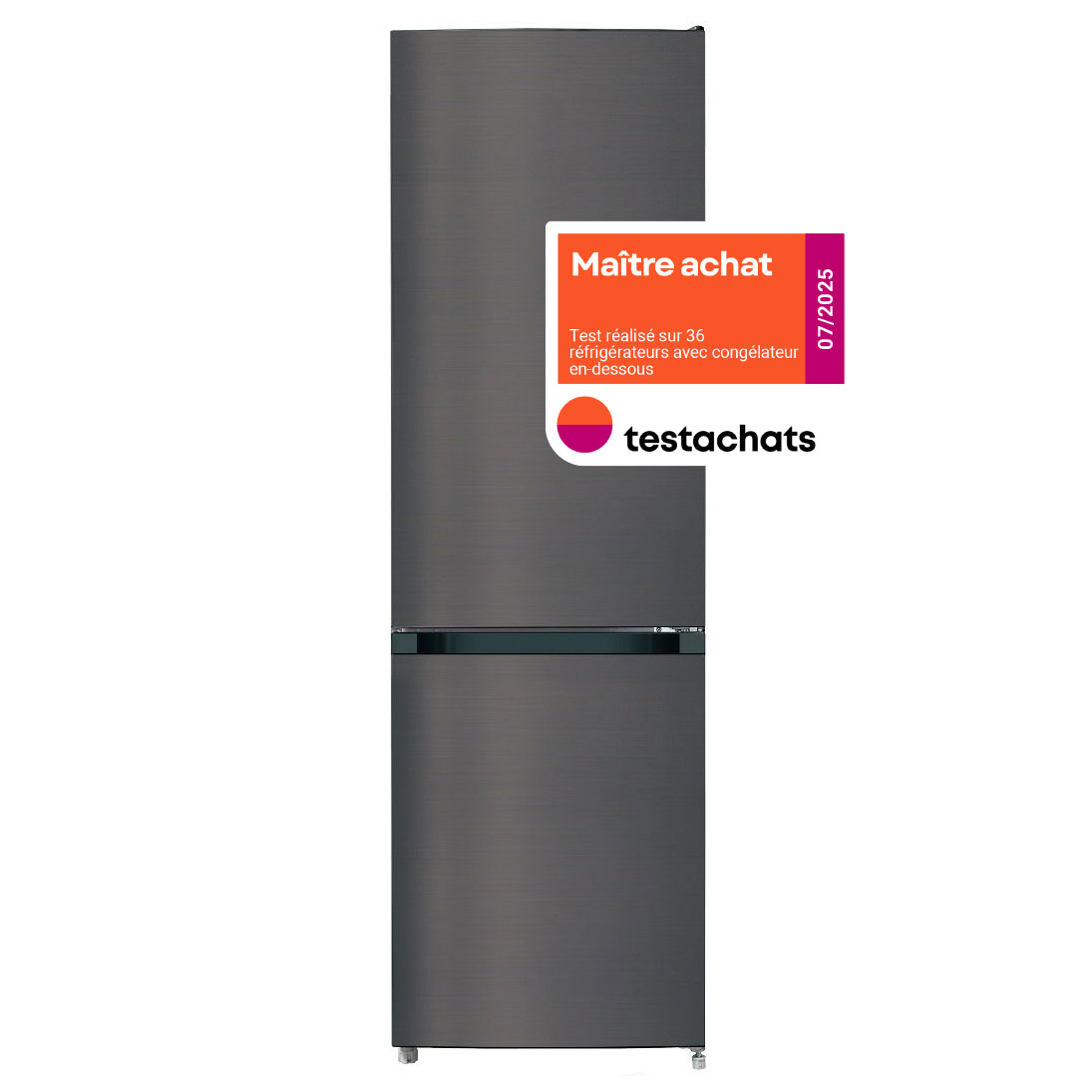 Friac koel-vriescombinatie UD3412DIXNF  - 250 L - dark inox - no frost