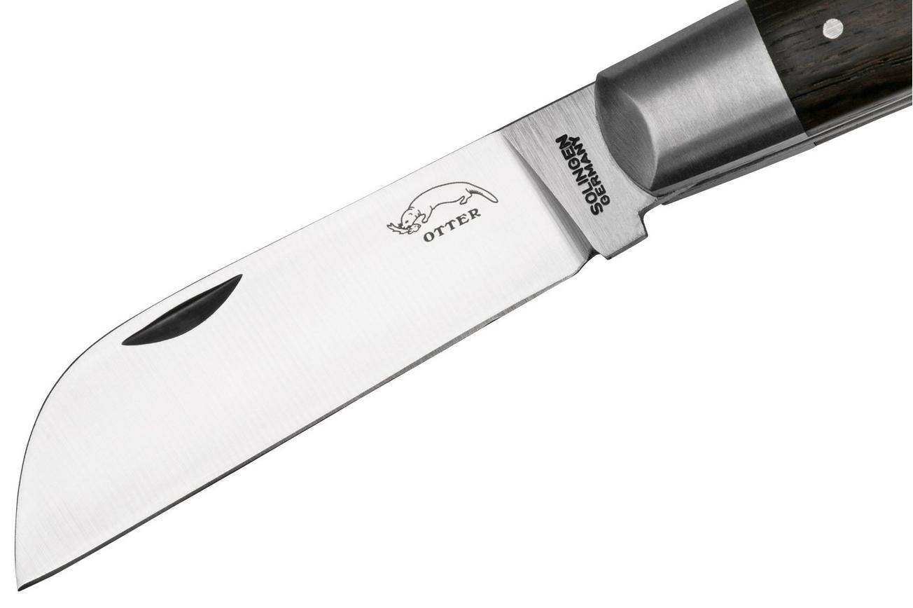 Otter Anchor Knife 172 mL Large Carbon, Smoked Oak, Stainless Anchor, zakmes