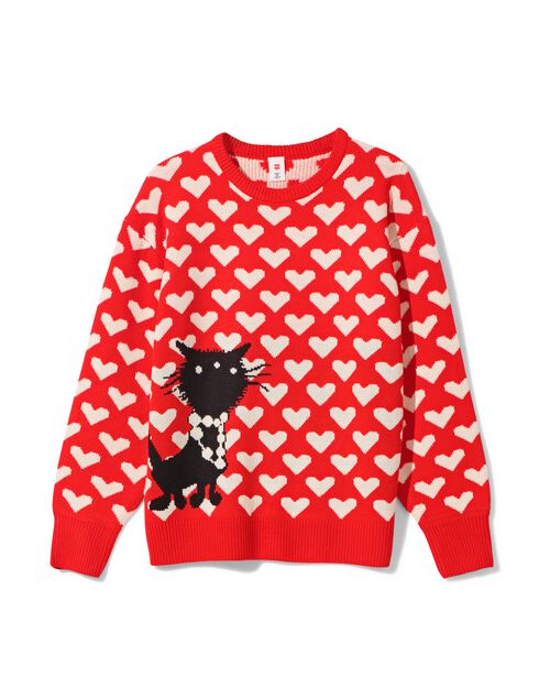 pull femme Takkie et Siepie rouge