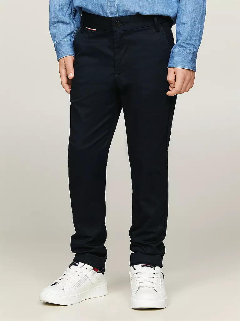 TOMMY HILFIGER Jungen Chino 1985 dunkelblau