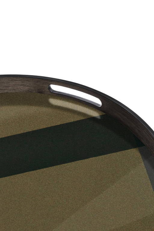 Ethnicraft Angle dienblad slate Ø48