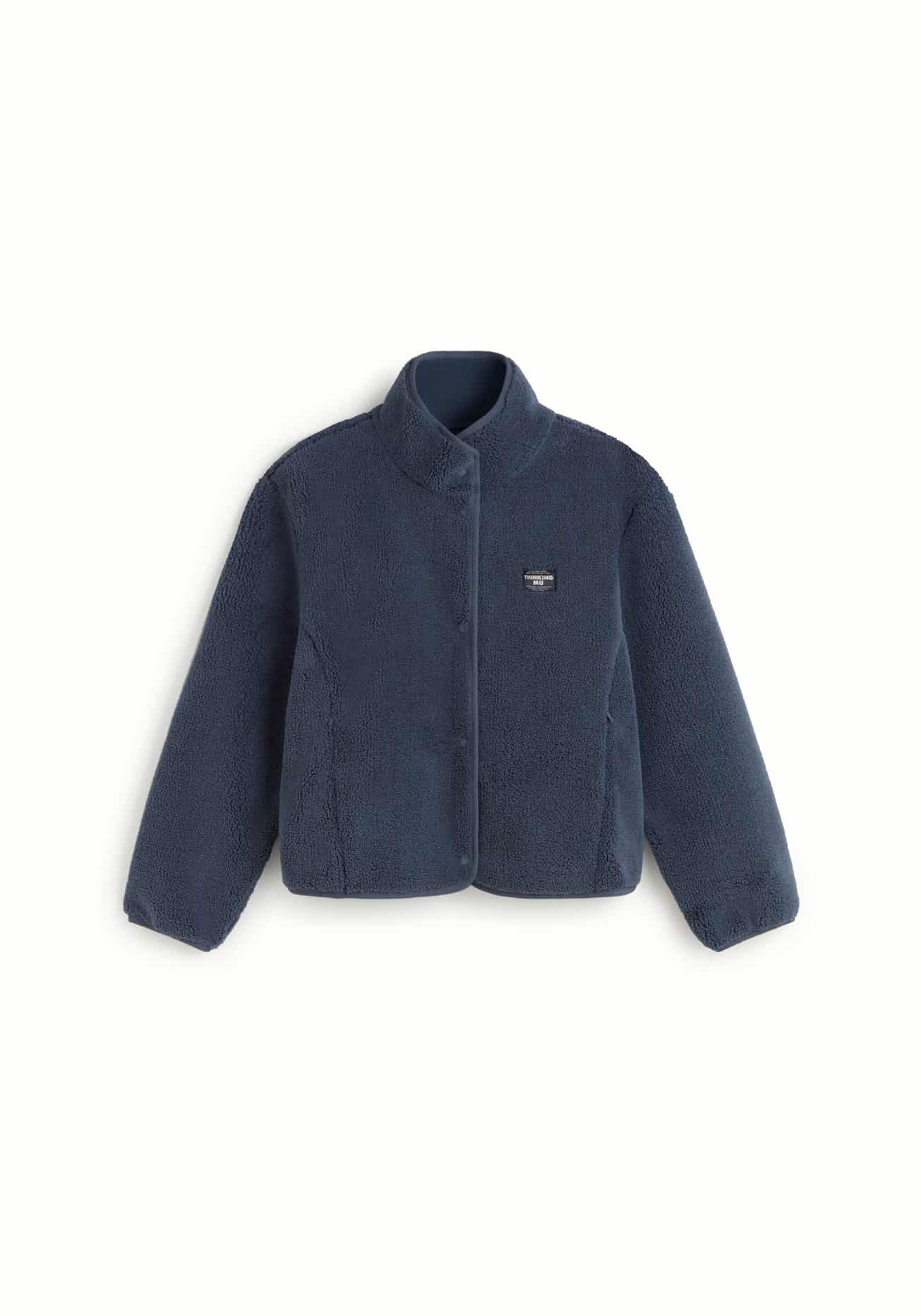 Thinking Mu Jacke Kourtney Fuzz Blue