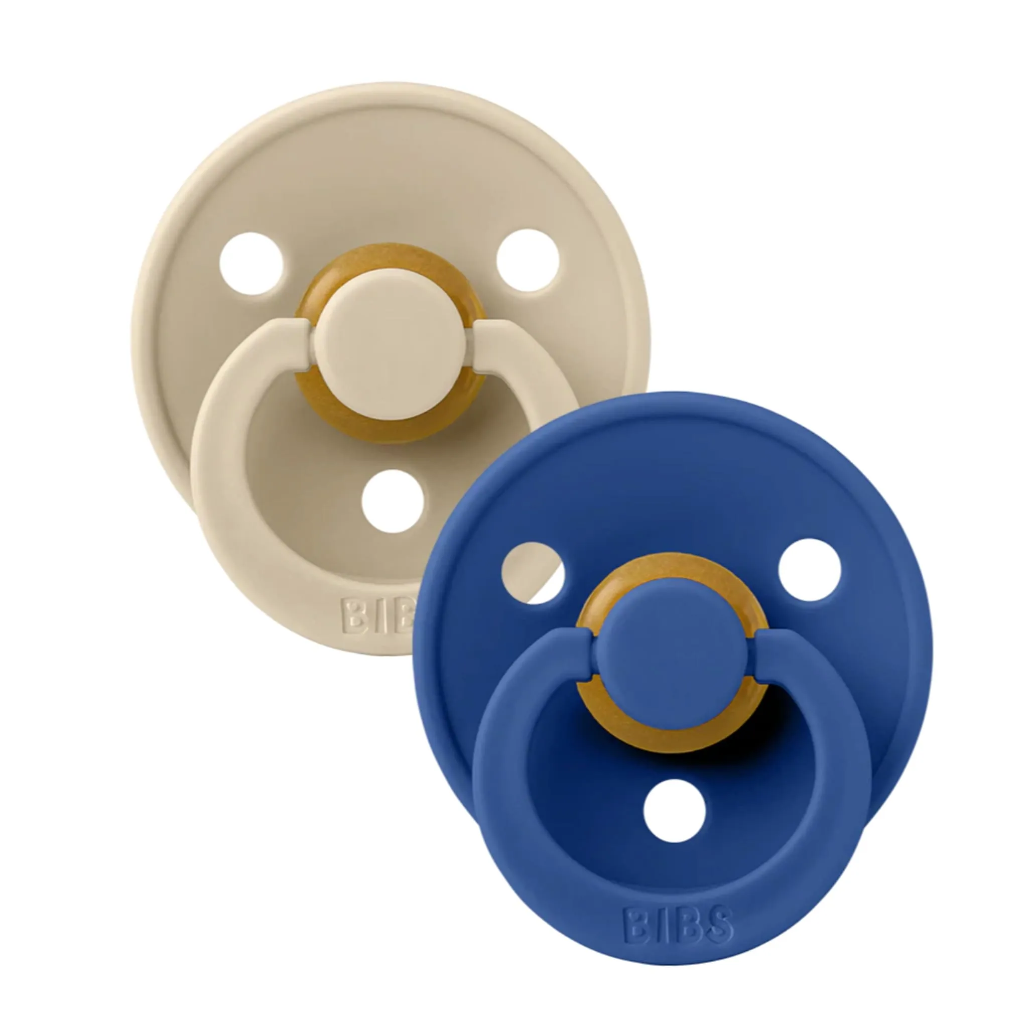 Bibs Suce Bibs 0-6mois Paquet de 2 - Vanille  Bleuet (Grandeur 1)
