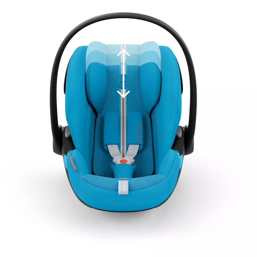 cybex GOLD Babyschale Cloud G i-Size Plus Beach Blue Plus mit Basisstation Base G