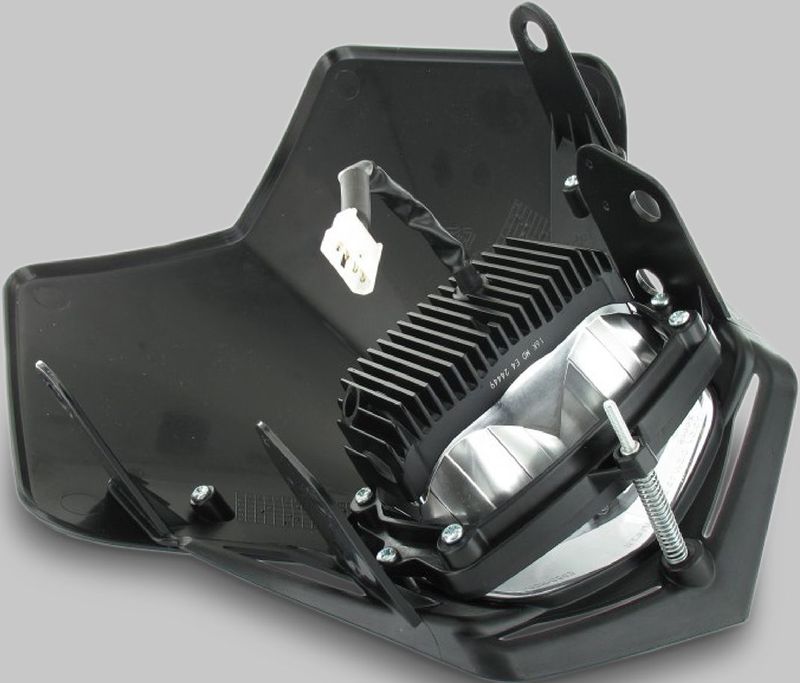 Racetech - V-Face Full LED Koplamp - Zwart - 12V/35W Volledig/Halflicht