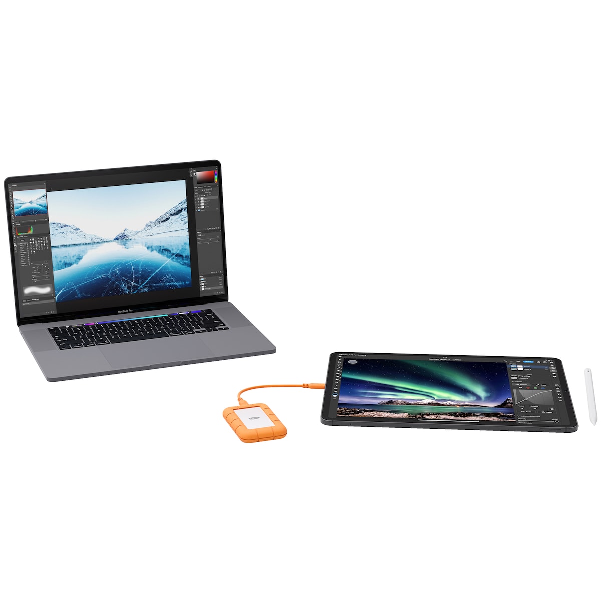 LaCie Rugged Mini ekstern SSD 1 TB (oransje)