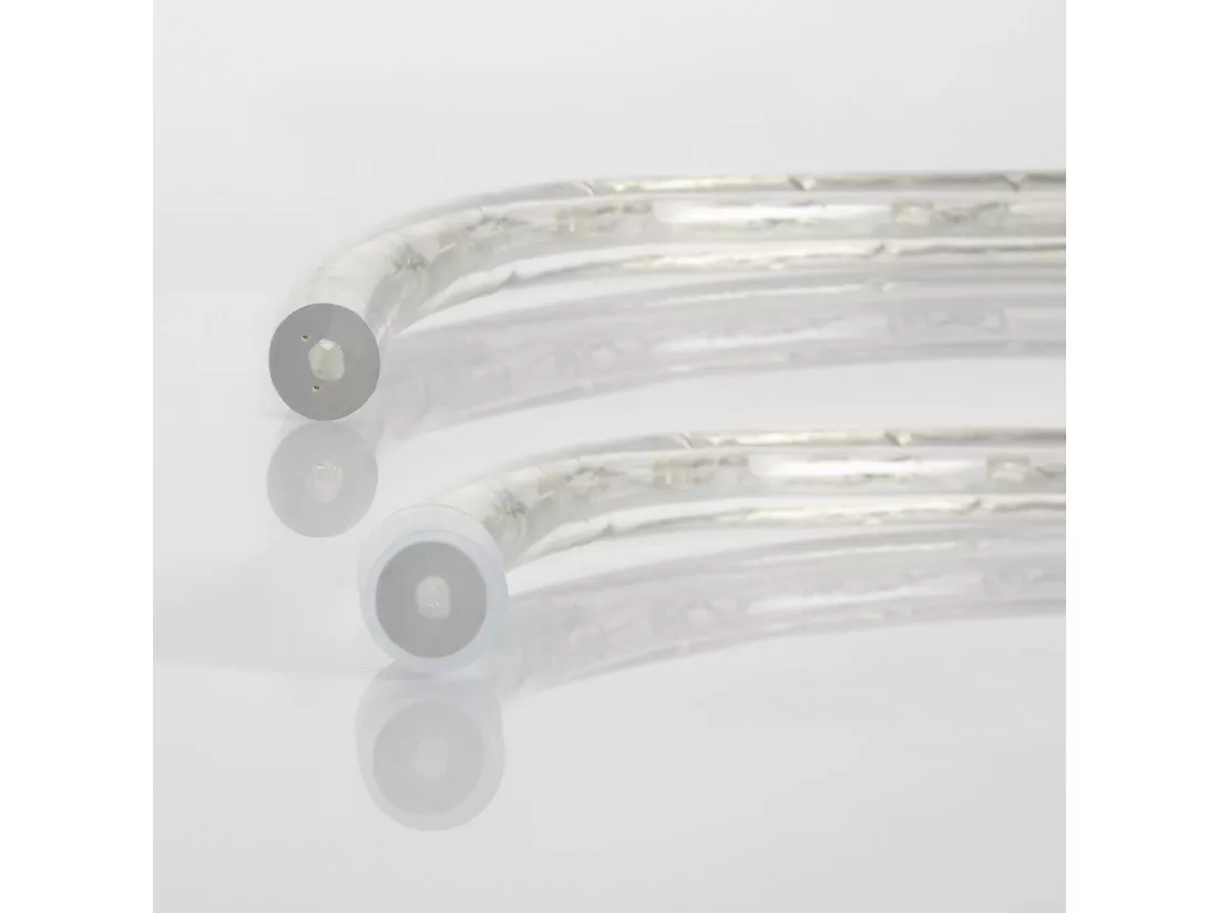 Gaine LED Ronde 220V AC 36 LED/m Blanc Chaud IP65 sur Mesure Coupe Tous les 100cm 25 m