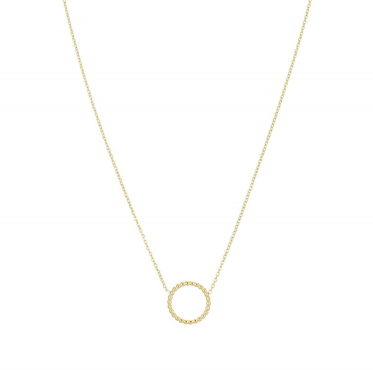 Collier Perlé rond doré or