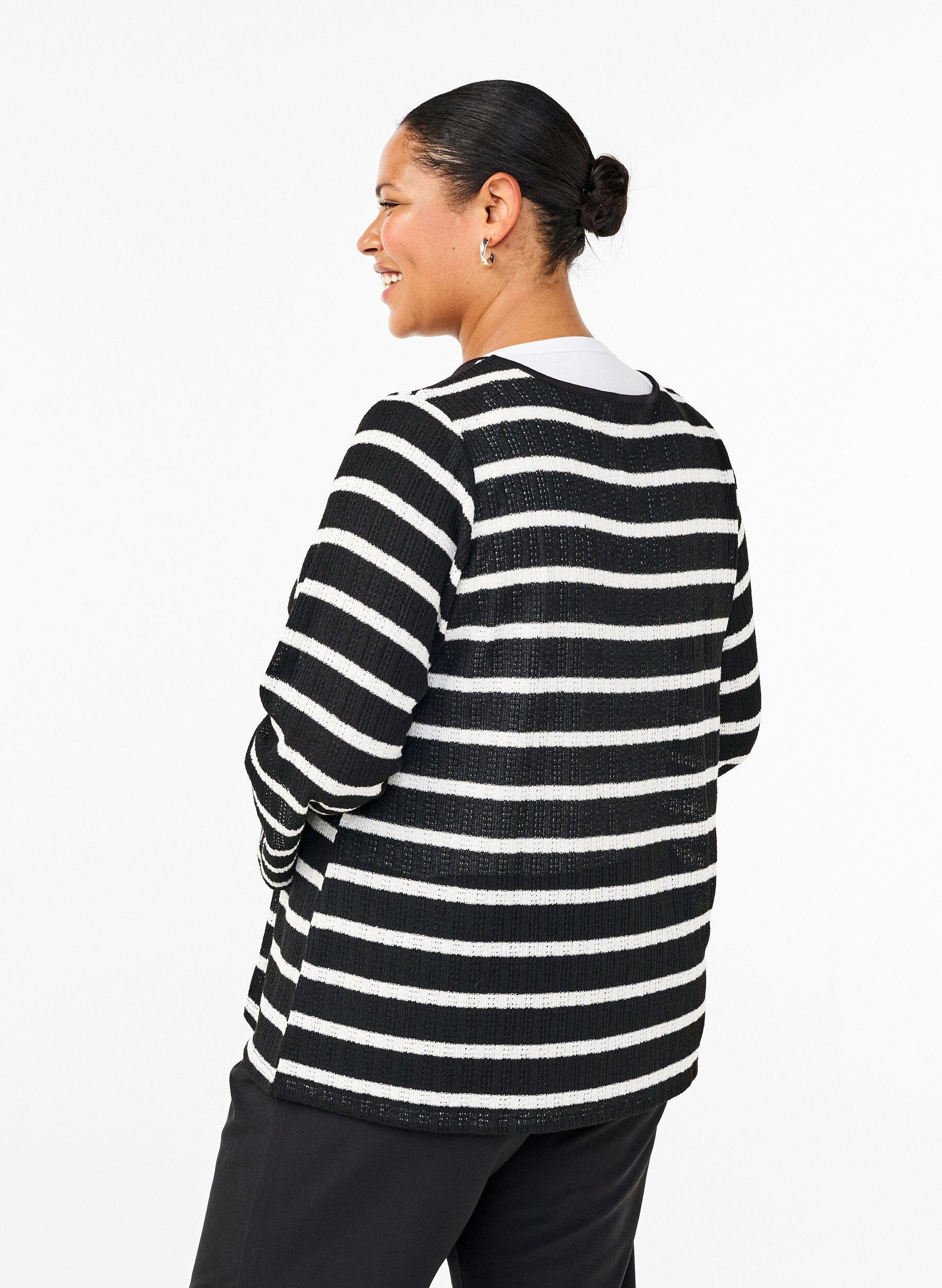 Cardigan med bindebånd