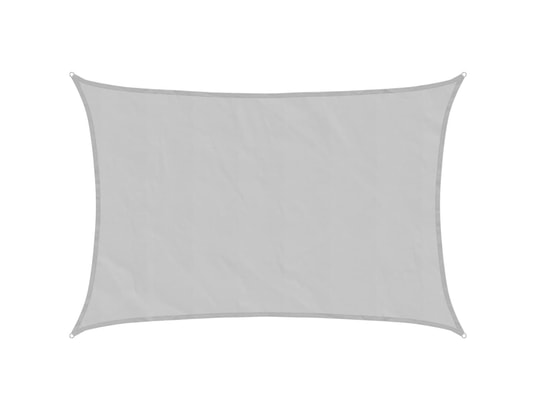 VIDAXL - Voile d'ombrage gris clair 3x2 m 100% polyester oxford