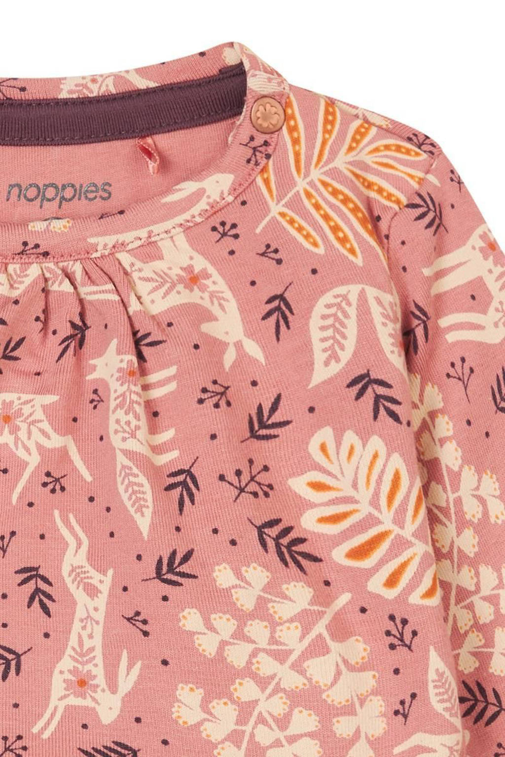 Noppies korte jurk roze