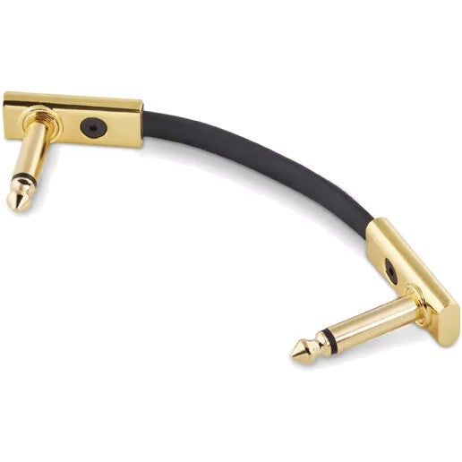 RockBoard Gold Series Flat Patch Cable zwart 5 cm
