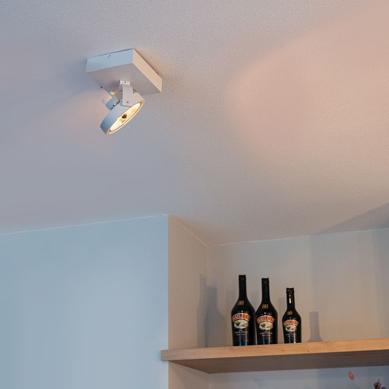 Design plafondspot wit draai- en kantelbaar - Go