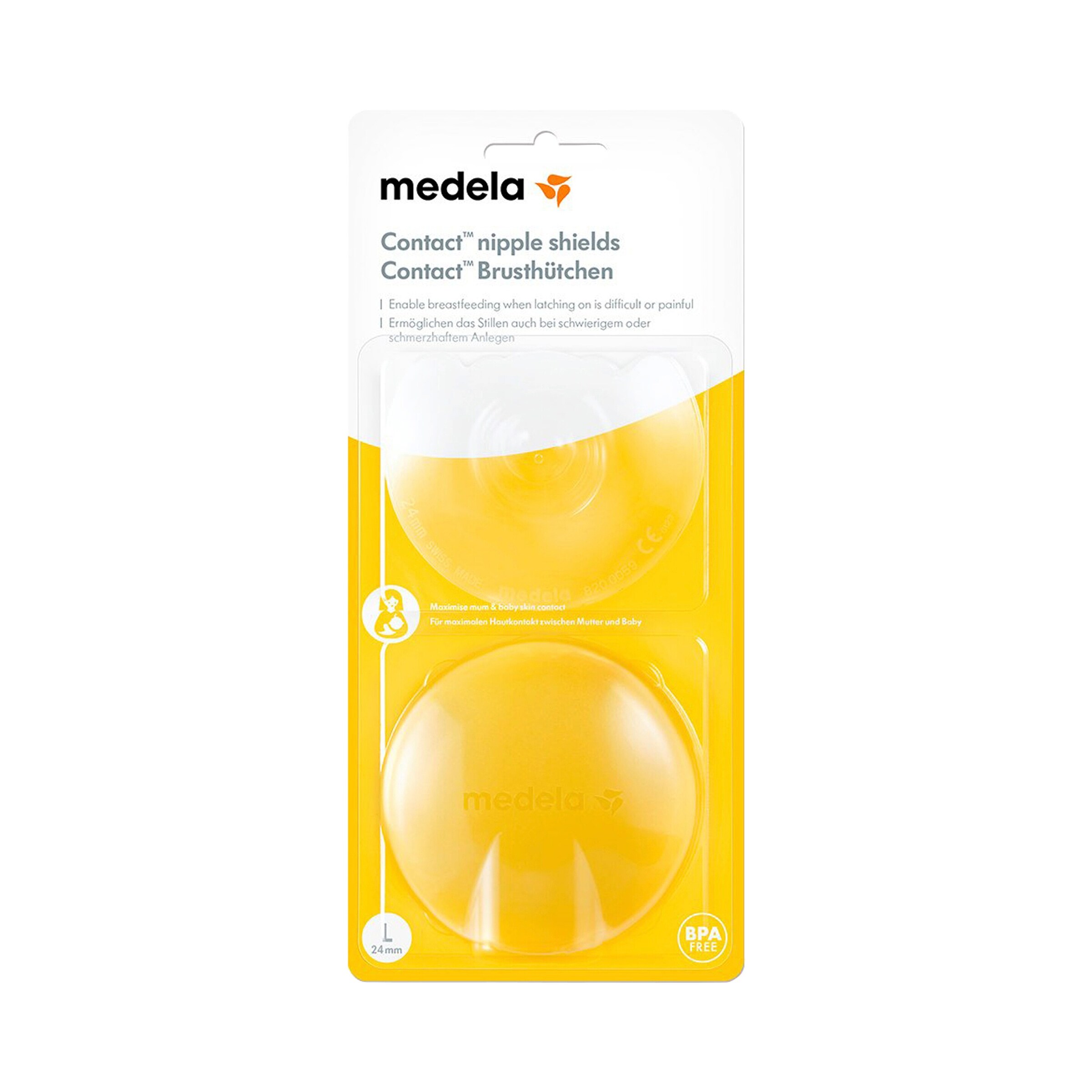 Medela 2er-Pack Stillhütchen Contact Größe L